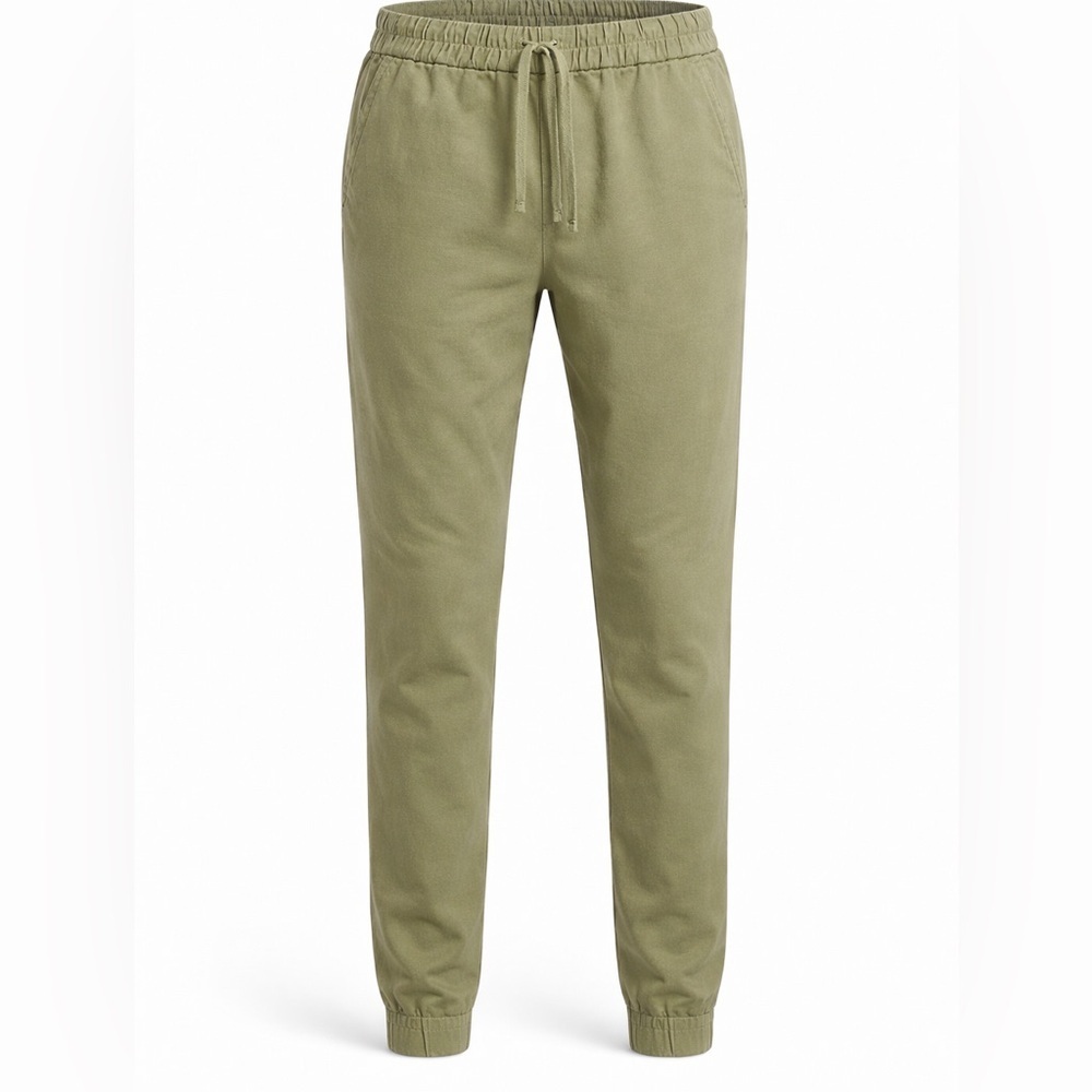 Banana Republic Traveler Relaxed Tapered Olive Jogger Pants | M